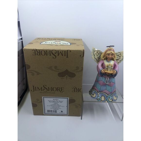 JIM SHORE HEARTWOOD CREEK - LOVE LIGHTS THE SEASON-4041083 With Box - Picture 1 of 10